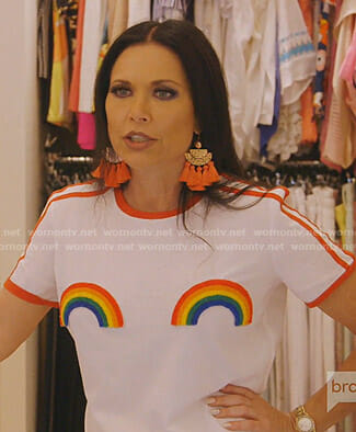LeeAnne's Rainbow patch tee on The Real Housewives of Dallas