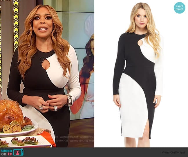 Bia Midi Dress by Maggy London worn by Wendy Williams on The Wendy Williams Show