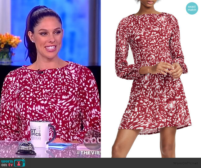 Pleated Bodice Mini Dress by Maje worn by Abby Huntsman  on The View