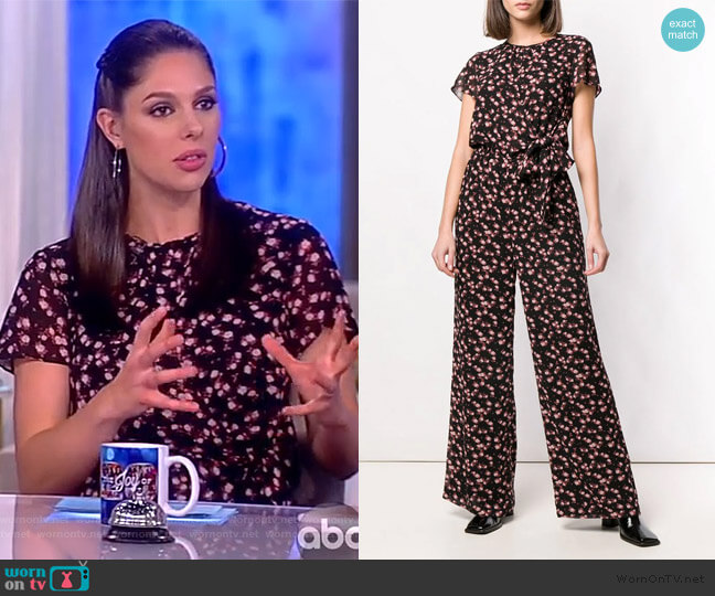 Floral Print Jumpsuit by MICHAEL Michael Kors worn by Abby Huntsman  on The View