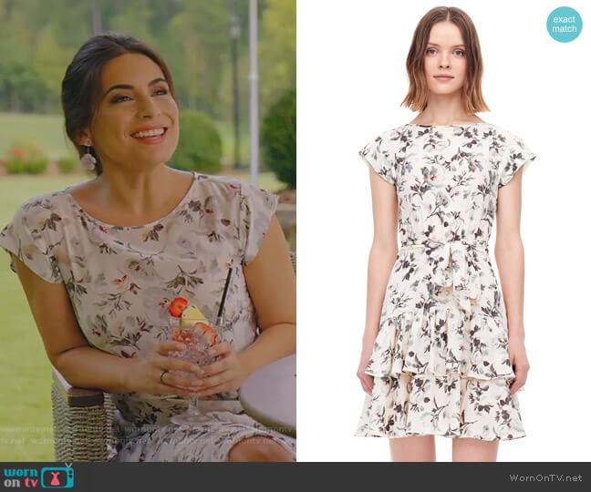 Sofia Dress by Rebecca Taylor worn by Cristal Jennings (Daniella Alonso) on Dynasty