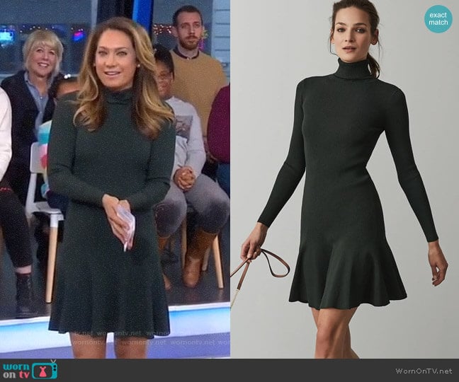 Mimi Dress by Reiss worn by Ginger Zee on Good Morning America