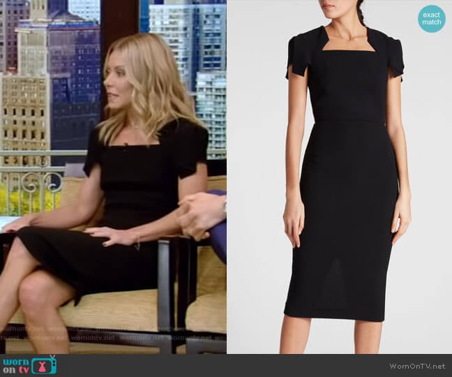 Royston Dress by Roland Mouret worn by Kelly Ripa on Live with Kelly and Mark