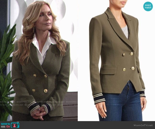 Scripted Double Breasted Blazer worn by Lauren Fenmore (Tracey Bregman) on The Young and the Restless