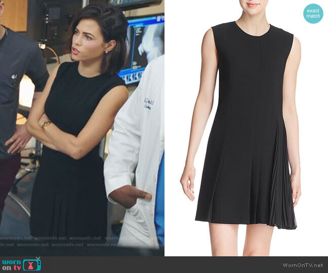 Pleat-Detail Day Dress by Theory worn by Julian Booth (Jenna Dewan) on The Resident