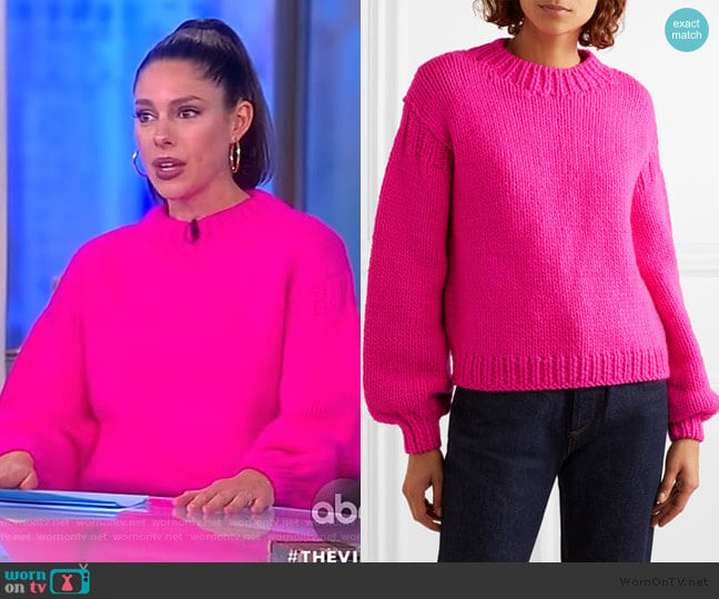 Merino wool sweater by Ulla Johnson worn by Abby Huntsman on The View