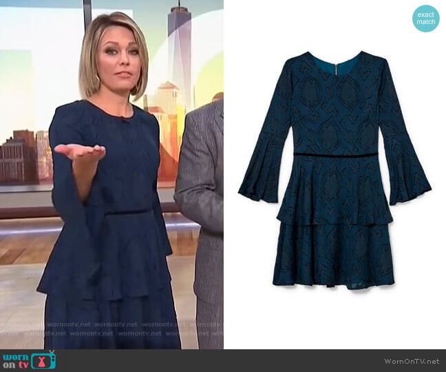 Burnout Bell Sleeve Dress by Vince Camuto worn by Dylan Dreyer on Today