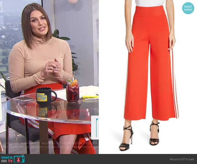 Roland Pants by Veronica Beard worn by Carissa Loethen Culiner on E! News