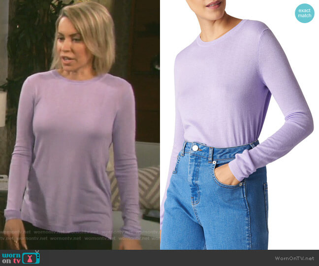 Annie Sparkle Sweater by Whistles worn by Mimi Lockhart (Farah Fath) on Days of our Lives