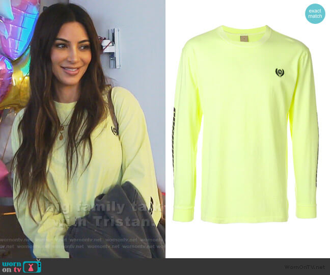 Calabasas sweatshirt by Yeezy worn by Kim Kardashian  on Keeping Up with the Kardashians