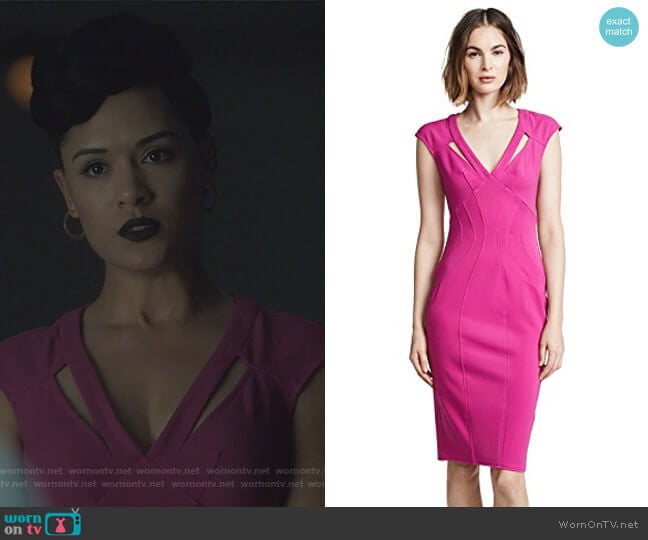 Joni Dress by Zac Posen worn by Reeva Payge (Grace Byers) on The Gifted