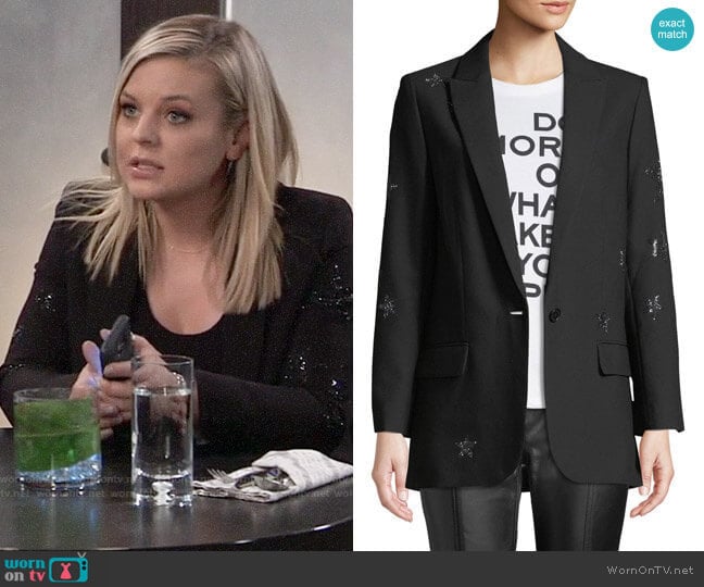 Zadig & Voltaire Viva Star Blazer worn by Maxie Jones (Kirsten Storms) on General Hospital