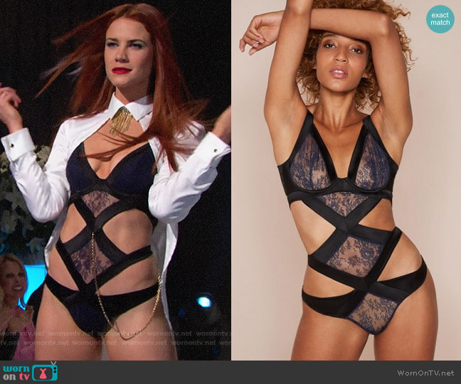 Agent Provocateur Oriah Bodysuit worn by Sally Spectra (Courtney Hope) on The Bold & the Beautiful