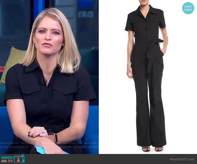 WornOnTV: Sara’s black short sleeve jumpsuit on GMA Day | Sara Haines ...