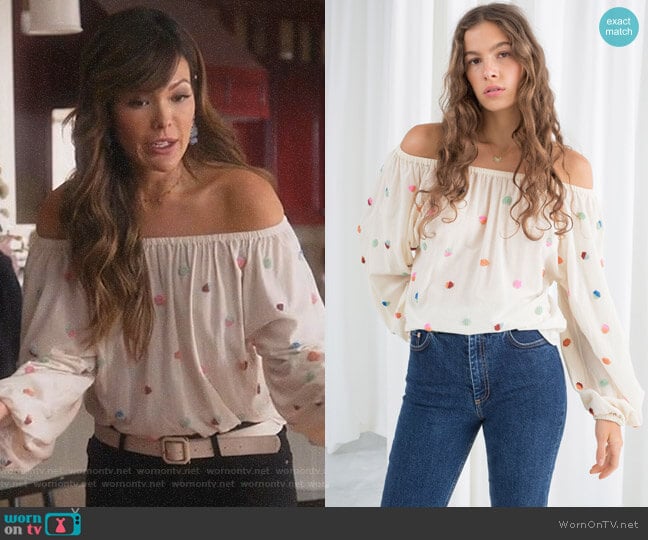 Billowy Blouse by & Other Stories worn by Camille (Lindsay Price) on Splitting Up Together