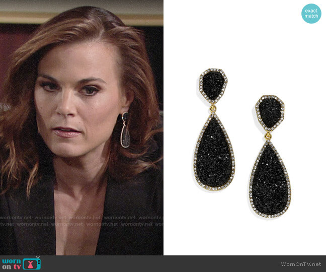 Baublebar Moonlight Drop Earrings worn by Phyllis Newman (Gina Tognoni) on The Young and the Restless