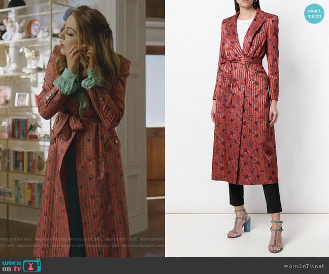 Belted Blazer Dress by Blaze Milano worn by Fallon Carrington (Elizabeth Gillies) on Dynasty