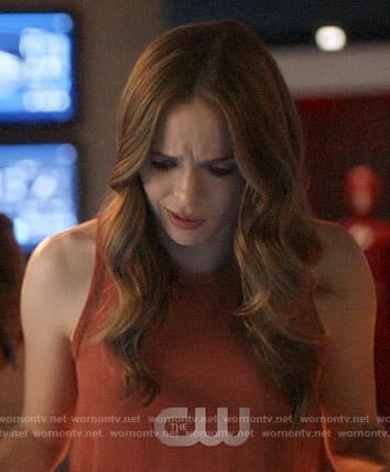 Caitlin’s orange top on The Flash