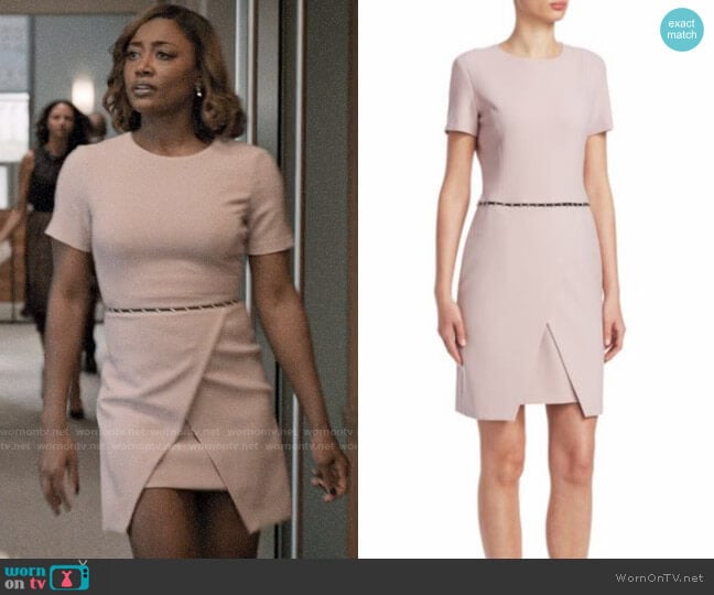 Emporio Armani Tailored Studded Dress worn by Daisy Grant (Patina Miller) on Madam Secretary