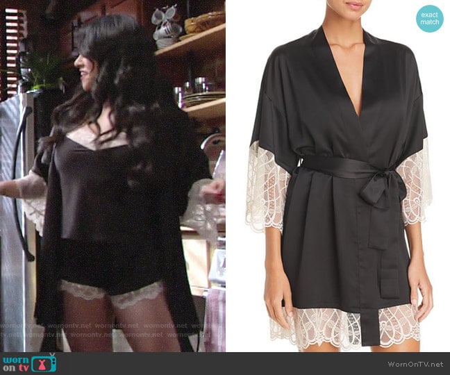 Flora Nikrooz Gabby Kimono Robe worn by Mia Rosales (Noemi Gonzalez) on The Young and the Restless