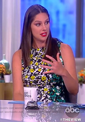 Abby’s floral print sleeveless top on The View