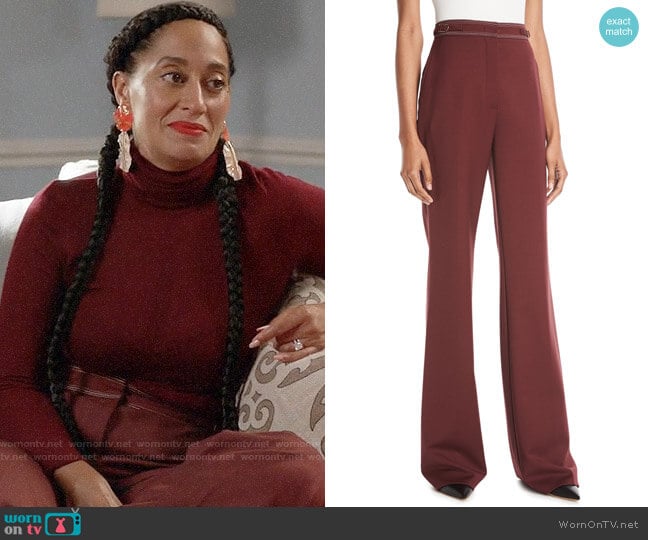 Gabriela Hearst Vesta Pants worn by Rainbow Johnson (Tracee Ellis Ross) on Black-ish