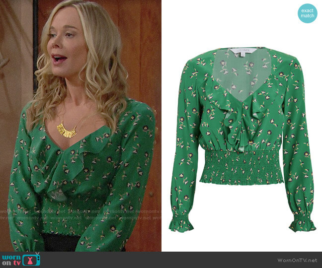 Intermix Freda Top worn by Donna Logan (Jennifer Gareis) on The Bold and the Beautiful