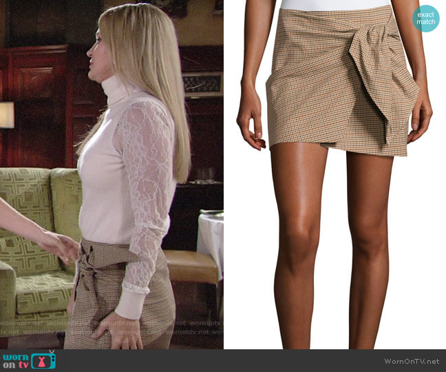 Etoile Isabel Marant Ninon Skirt  worn by Sharon Newman (Sharon Case) on The Young and the Restless