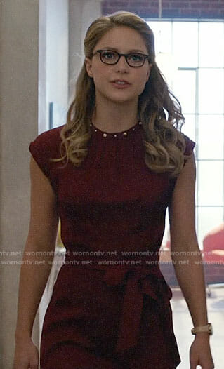 Kara's Thanksgiving party dress on Supergirl