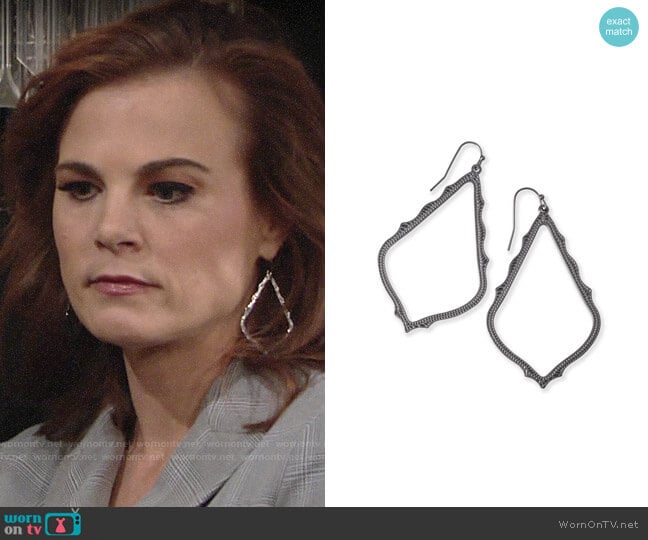 Kendra Scott Sophee Earrings worn by Phyllis Newman (Gina Tognoni) on The Young and the Restless