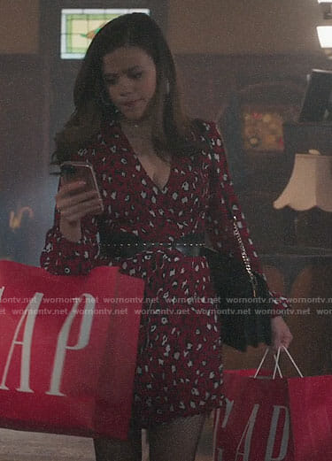 Maggie's red leopard print dress on Charmed