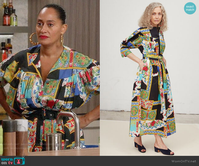 Rachel Comey Ardito Dress worn by Rainbow Johnson (Tracee Ellis Ross) on Black-ish