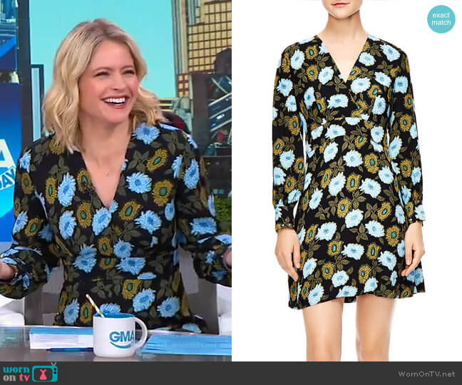 Brut Dress by Sandro worn by Sara Haines on Good Morning America