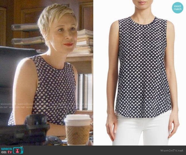 Theory Bringham Top worn by Bonnie Winterbottom (Liza Weil) on How to Get Away with Murder