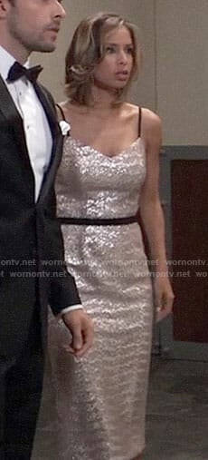 Valerie's silver sequin dress on General Hospital