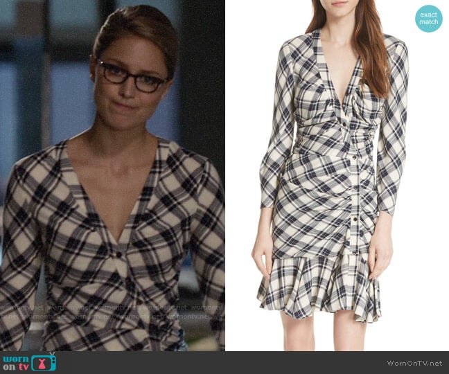 Veronica Beard Rowe Dress worn by Kara Danvers (Melissa Benoist) on Supergirl