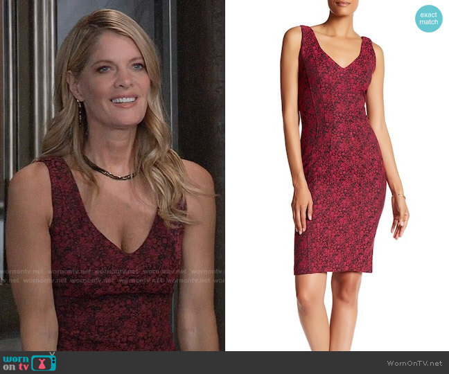 ZAC Zac Posen Pia Dress worn by Nina Reeves (Michelle Stafford) on General Hospital