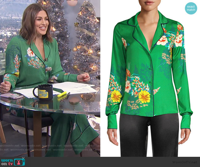 Brisa Floral Blouse by Alexis worn by Carissa Loethen Culiner on E! News