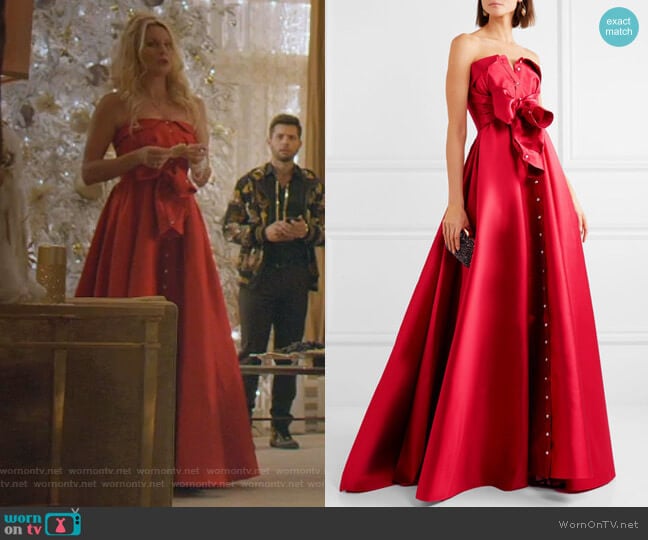 alexis red gown