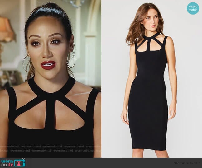 Strappy Cutout Bodycon Dress by Bailey 44 worn by Melissa Gorga on The Real Housewives of New Jersey