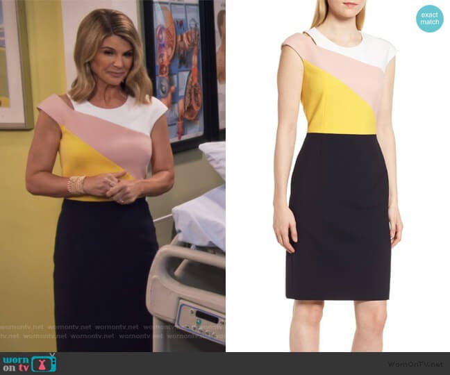 Danouk Ponte Dress by BOSS worn by Rebecca Katsopolis (Lori Loughlin) on Fuller House