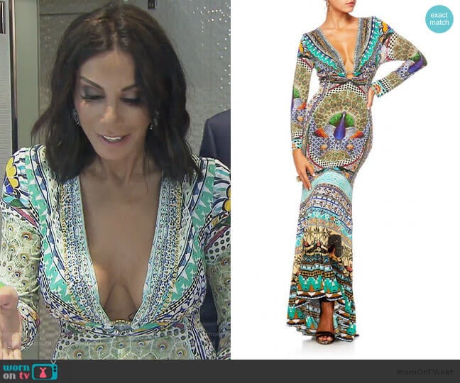 The King and I Dress by Camilla worn by Danielle Staub on The Real Housewives of New Jersey