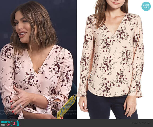 Button Detail Top by Chelsea28 worn by Carissa Loethen Culiner on E! News