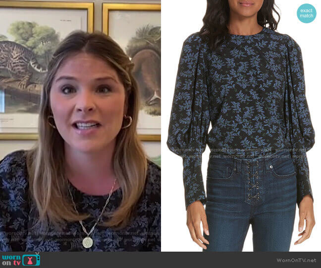 Clarke Top by Veronica Beard worn by Jenna Bush Hager on Today