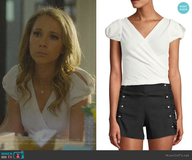 Lannah Top by Club Monaco worn by Veronica Newell (Juno Temple) on Dirty John