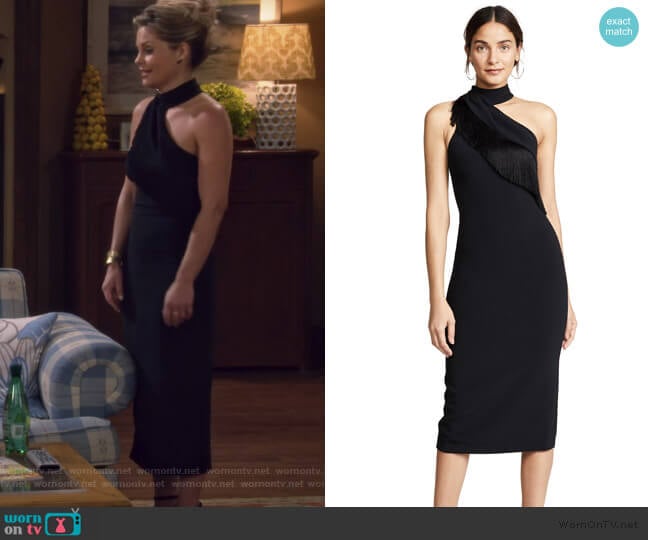 Pencil Dress with Fringe by Cushnie worn by DJ Tanner-Fuller (Candace Cameron Bure) on Fuller House