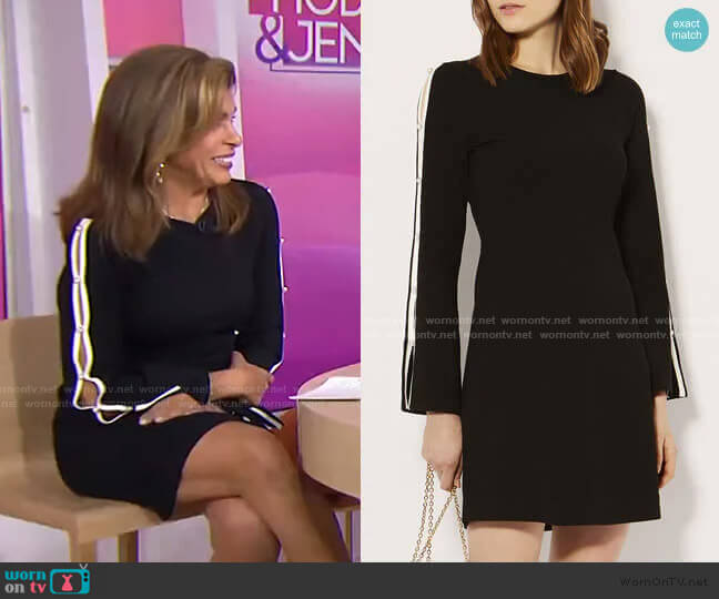 Cut-Out Knitted A-Line Dress by Karen Millen worn by Hoda Kotb  on Today