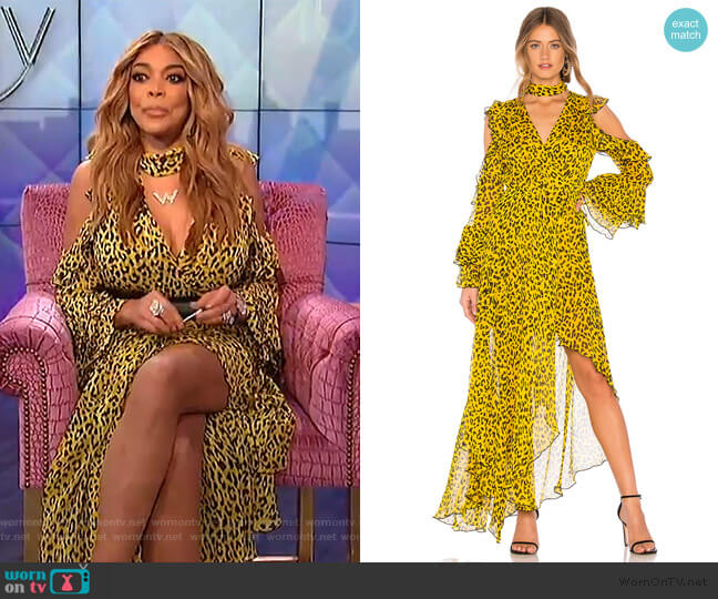 WornOnTV: Wendy’s yellow leopard print ruffled dress on The Wendy ...