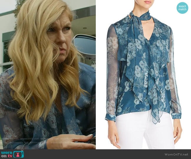 Jurnee Blouse by Elie Tahari worn by Debra Newell (Connie Britton) on Dirty John