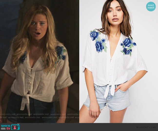 Thea Rose Embroidered Top by Rails worn by Karolina Dean (Virginia Gardner) on Marvels Runaways